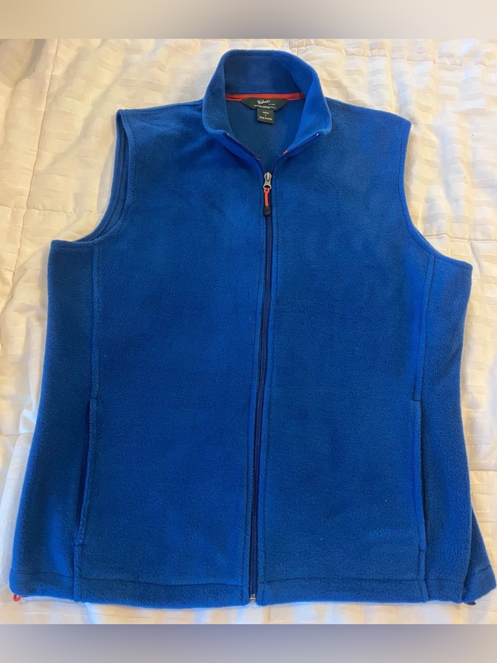 Men's size large- blue fleece vest from Woolrich